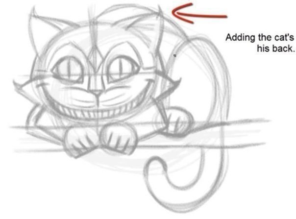 How to draw the Cheshire Cat