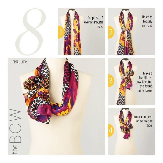 10 ways to tie a scarf knot