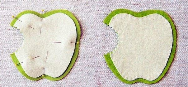 Felt Apple Coasters