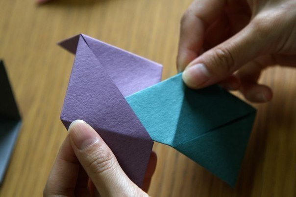 How to Make an Origami Cube Using 6 Pieces of Paper