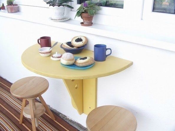 DIY Balcony Folding Table