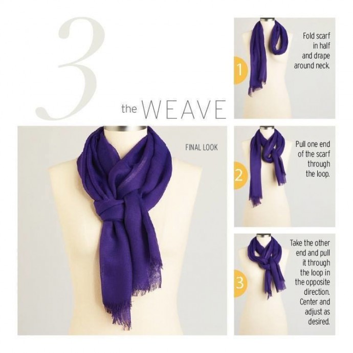 10 ways to tie a scarf knot