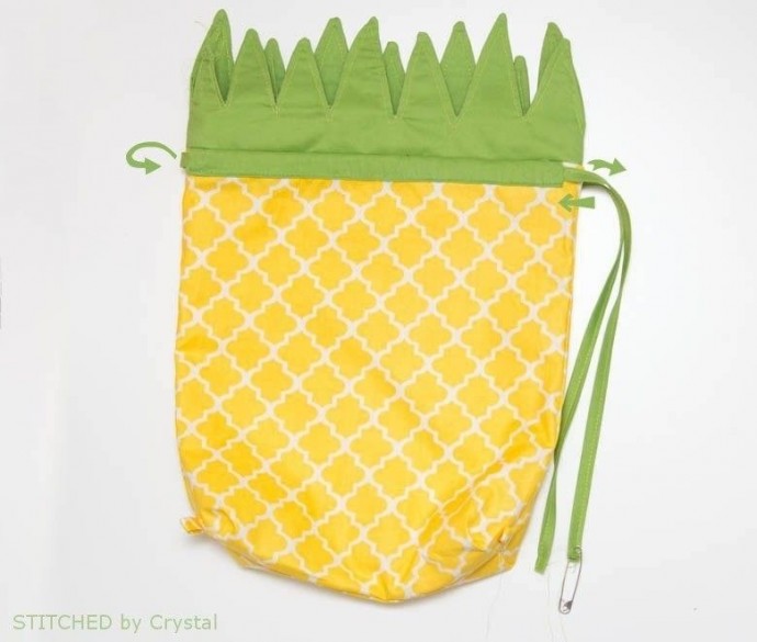 Pineapple Drawstring Backpack