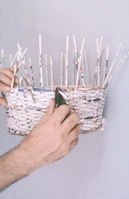 How To Weave A Simple Newspaper Basket