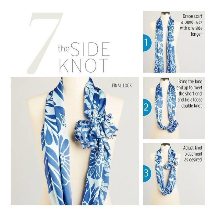 10 ways to tie a scarf knot