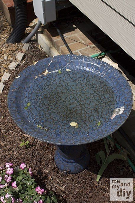 DIY Mosaic Bird Bath