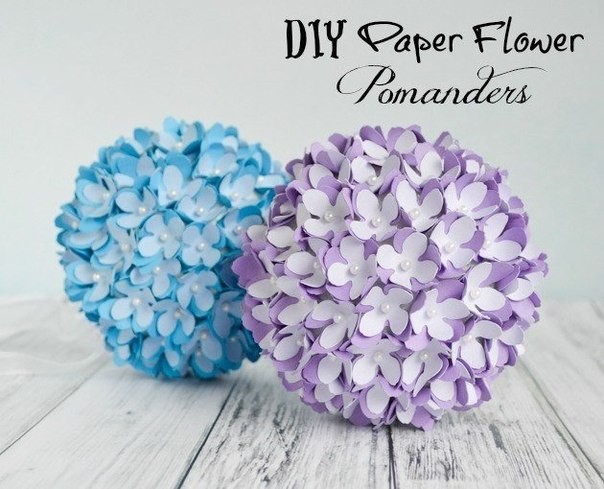 Learn how to make beautiful paper flower pomanders that are perfect for a DIY wedding or home decor