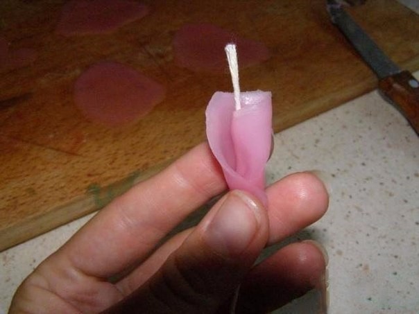 How to Make a Candle Wax Rose