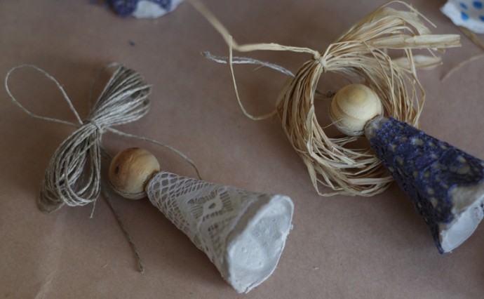 Easy DIY Egg Carton Angel