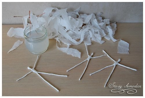 How to Make Dancing Ballerinas from Wire and Napkins