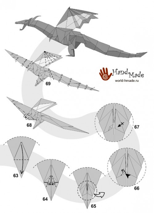 How to make an origami Fiery Dragon