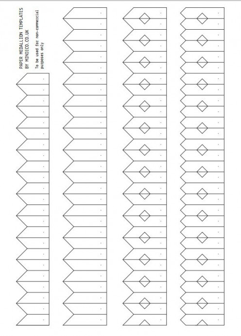 Paper Medallion Templates