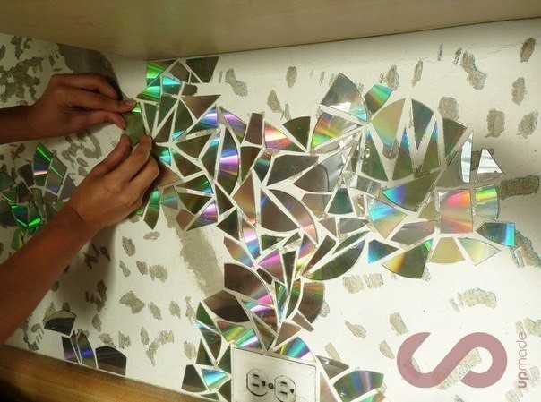 Recycled CD's Wall Decor