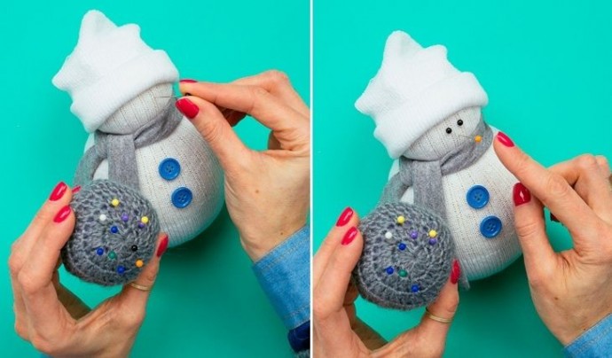 How to Make No-Sew Sock Snowman