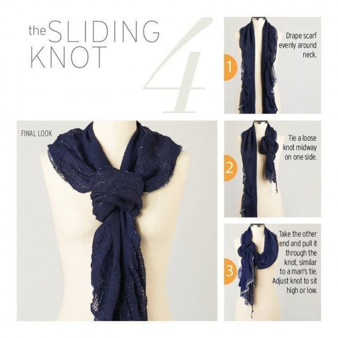 10 ways to tie a scarf knot