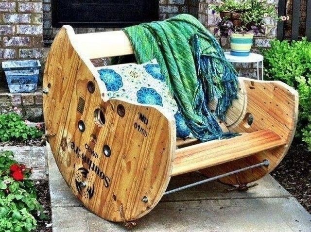 Creative Use of Recycled Pallet Cable Spools