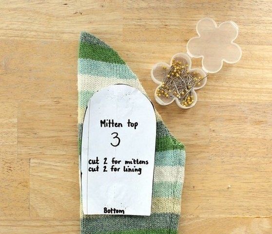 Sweater to Mittens = Smittens DIY