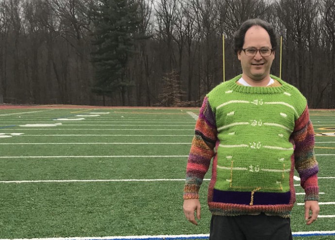 Guy Knits Sweaters Of Places And Then Goes To Those Places While Wearing Them. #1