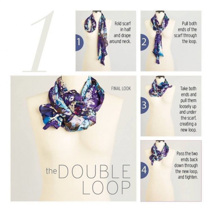 10 ways to tie a scarf knot