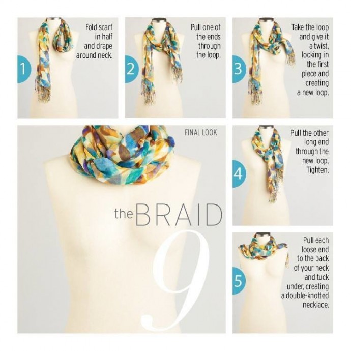 10 ways to tie a scarf knot