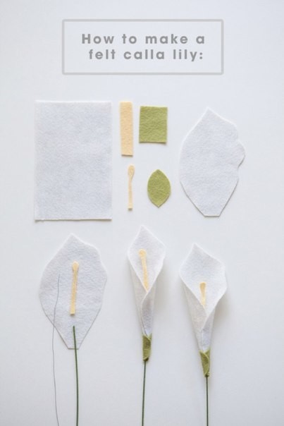 DIY Felt Calla Lily