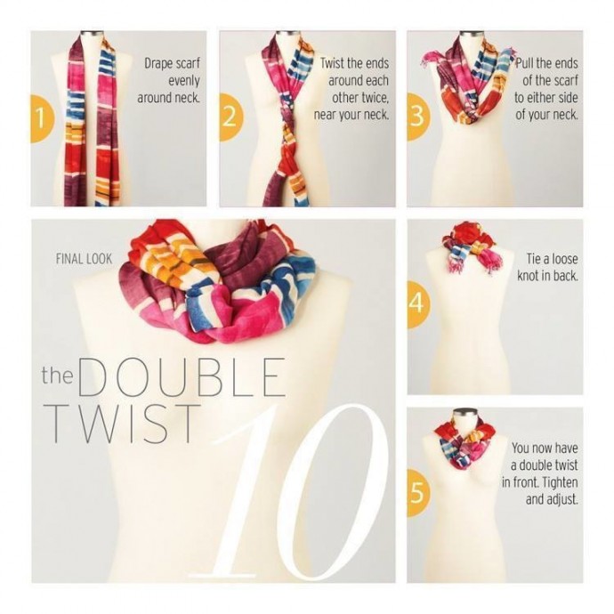 10 ways to tie a scarf knot