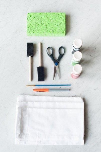 DIY Watermelon Print Napkins