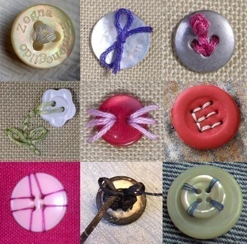 Innovative ways to sew buttons