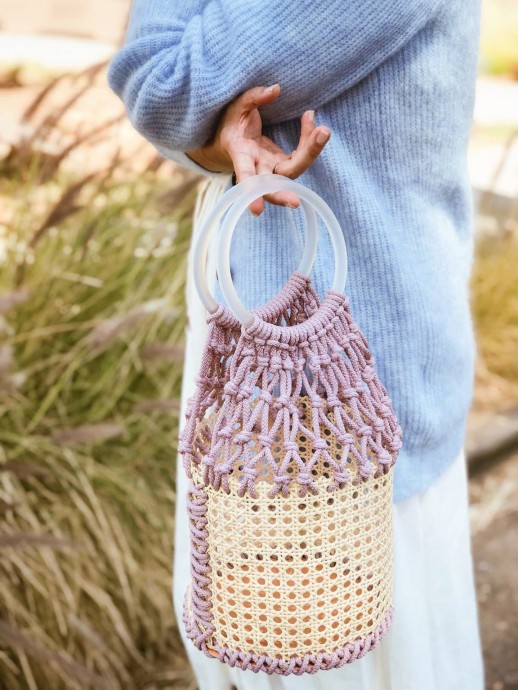 DIY Macrame Bucket Bag