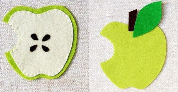 Felt Apple Coasters