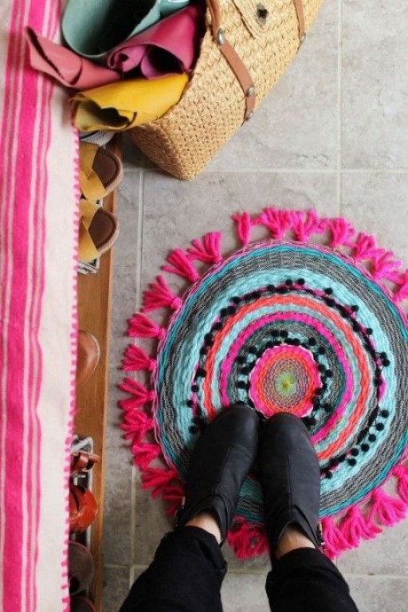 How to Make Woven Circle Mat