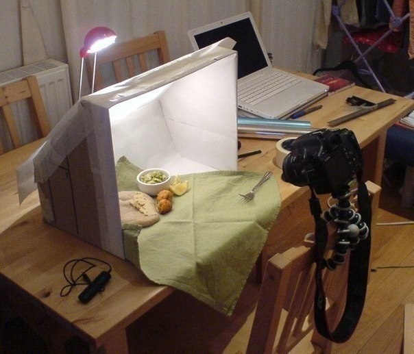 Light Box for Staging Food Photography