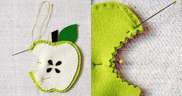 Felt Apple Coasters