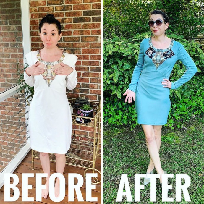 Woman Transforms Thrift-Store Clothes For $1 Into Elegant OutfitsArtist