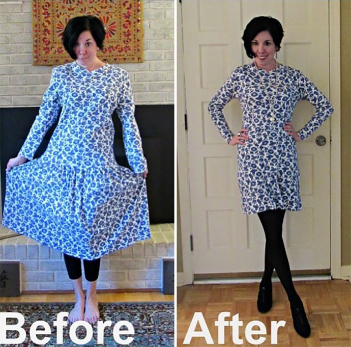 Woman Transforms Thrift-Store Clothes For $1 Into Elegant OutfitsArtist