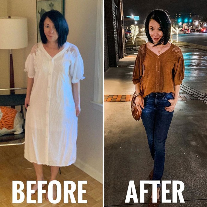 Woman Transforms Thrift-Store Clothes For $1 Into Elegant OutfitsArtist